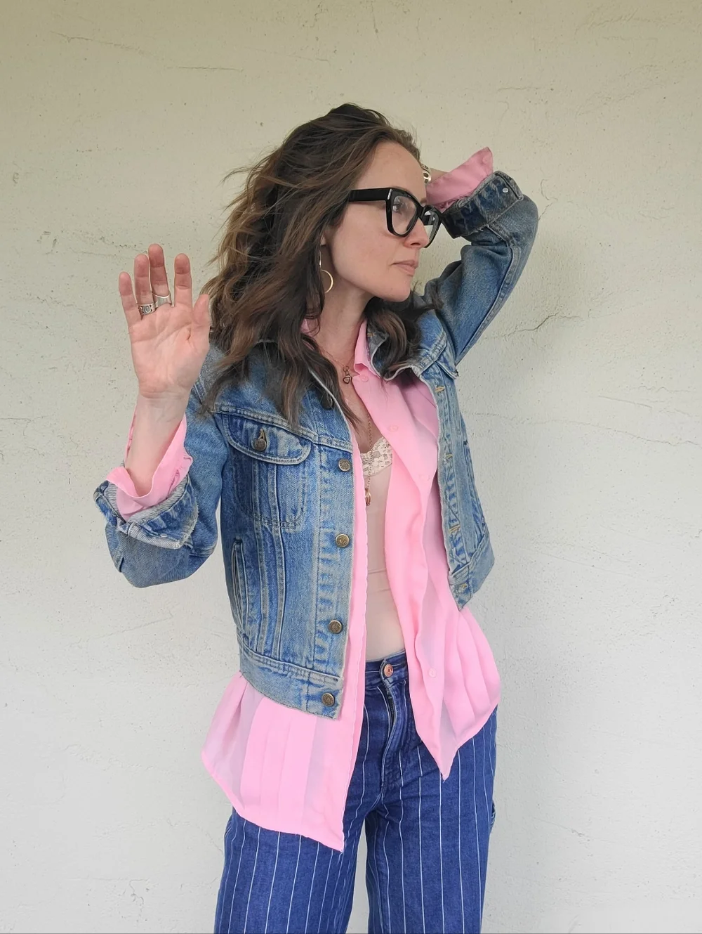 The LEE Riders Vintage 80s Denim Jacket S/M - Picture 9 of 16